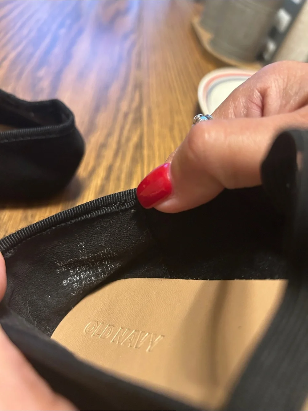 Old Navy Black Girls Bow-Front Ballet Flats